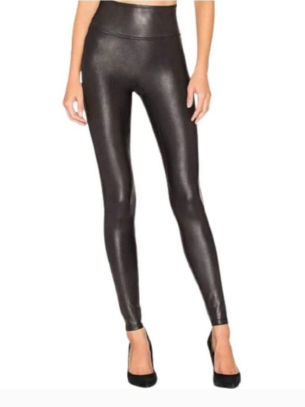 SPANX Faux Leather Leggings  Black  Size Small S/P